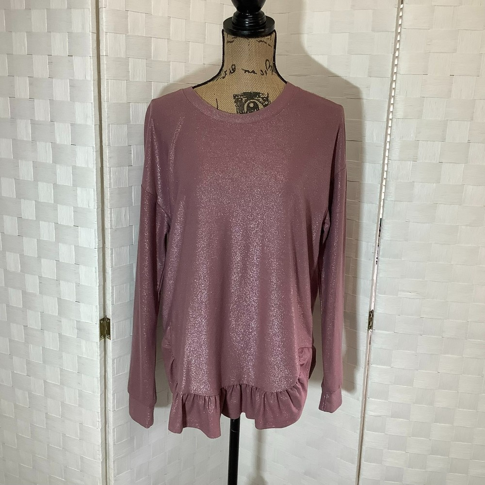 NWT Como Blu Mauve Metallic Sweatshirt size medium